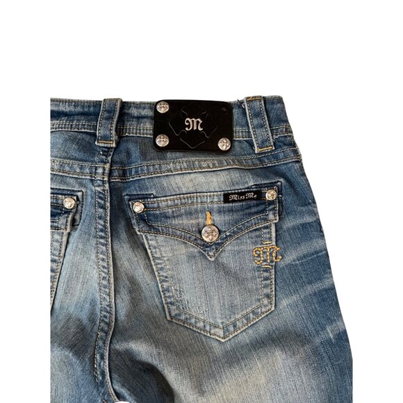 Miss Me Medium Wash Boyfriend Capri Blue Jeans Women's Size 25 JB5547P2 - Picture 2 of 9